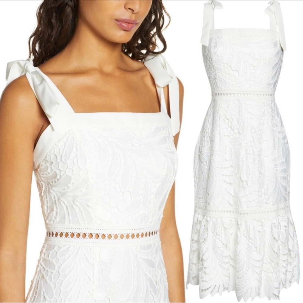 NWT: White lace dress by Adelyn Rae.